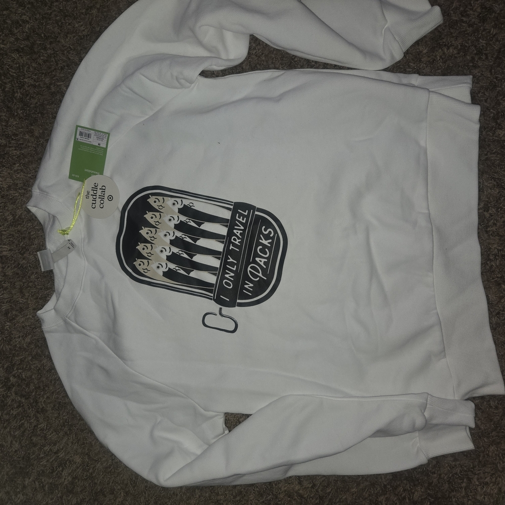 White Graphic Sweatshirt